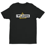 "I love Lasers" Short sleeve Tech Tee