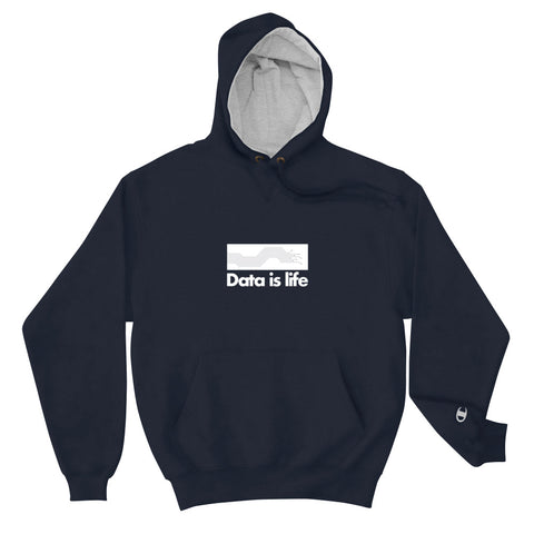 "Data is Life" Champion Tech Hoodie