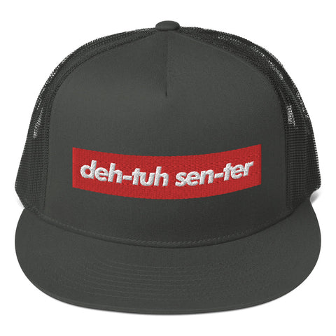 "deh-tuh sen-ter" Mesh Back Tech Snapback