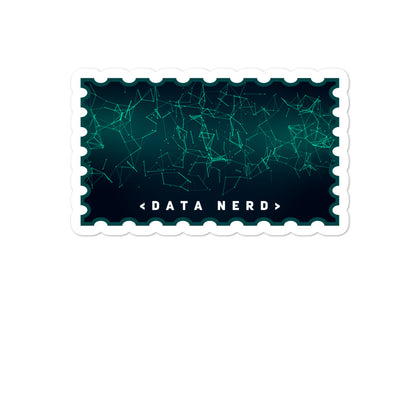 "Data Nerd" Bubble-free Tech stickers